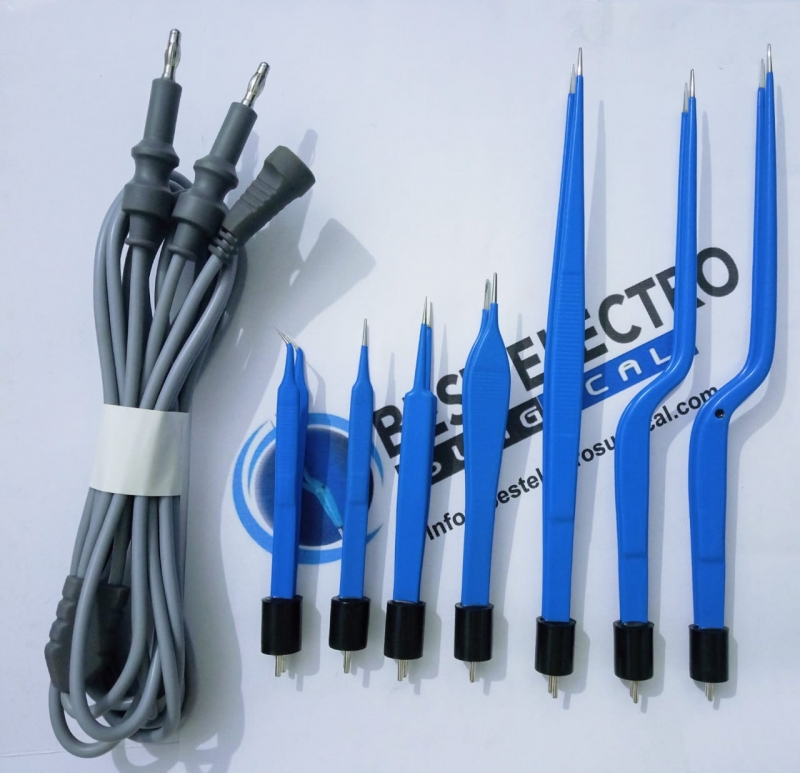 Silicon Bipolar Cable With Forceps